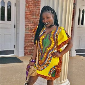 African print dress